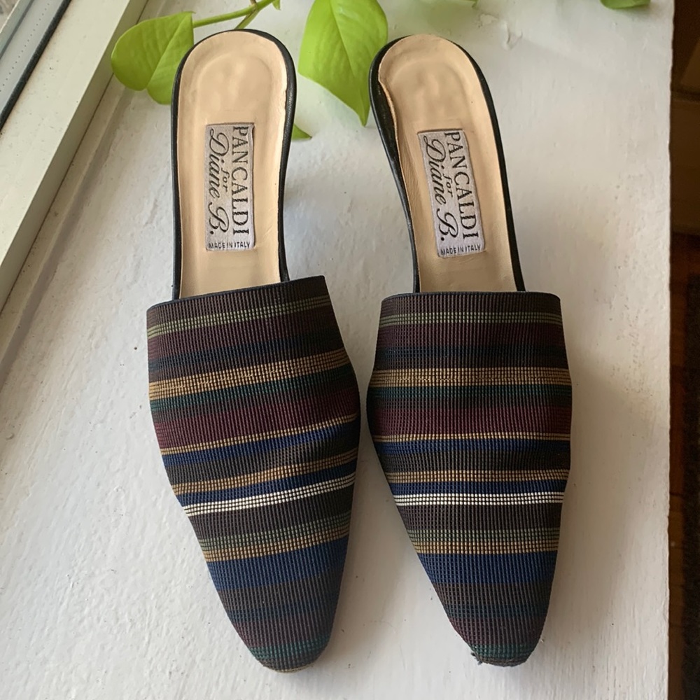 Diane B Pancaldi Exclusive Woven Kitten Heels